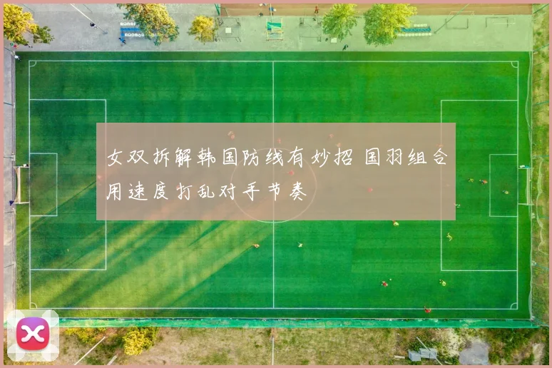 女双拆解韩国防线有妙招 国羽组合用速度打乱对手节奏